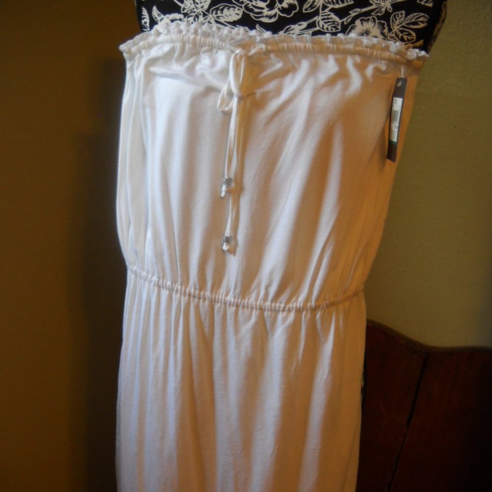 White Strapless Dress